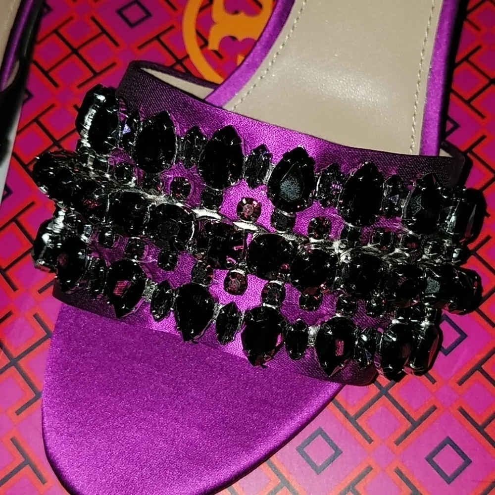 Tory Burch Beverly 45 Embellished Crystal …